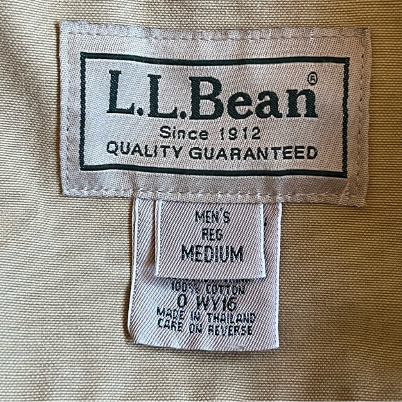 SOLD L. L. Bean Mens Original Field Canvas Barn Jacket Flannel Lining M - Picture 12 of 12